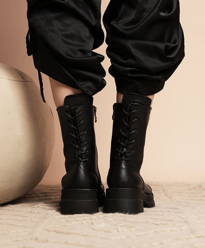 Laced-up Boots