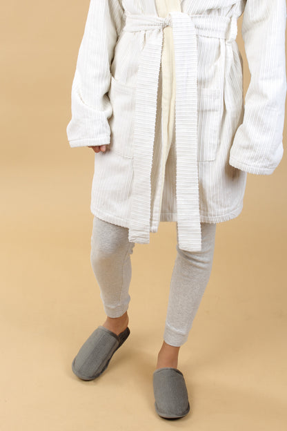 White Unisex Robe