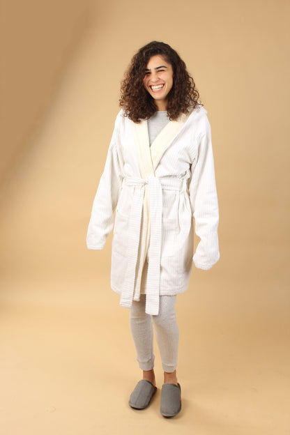 White Unisex Robe