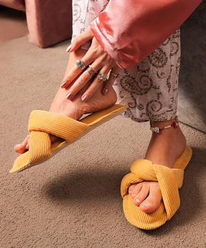 Yellow Power Puff Slipper